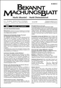 Titelseite des Bekanntmachungsblatts Altusried–Dietmannsried